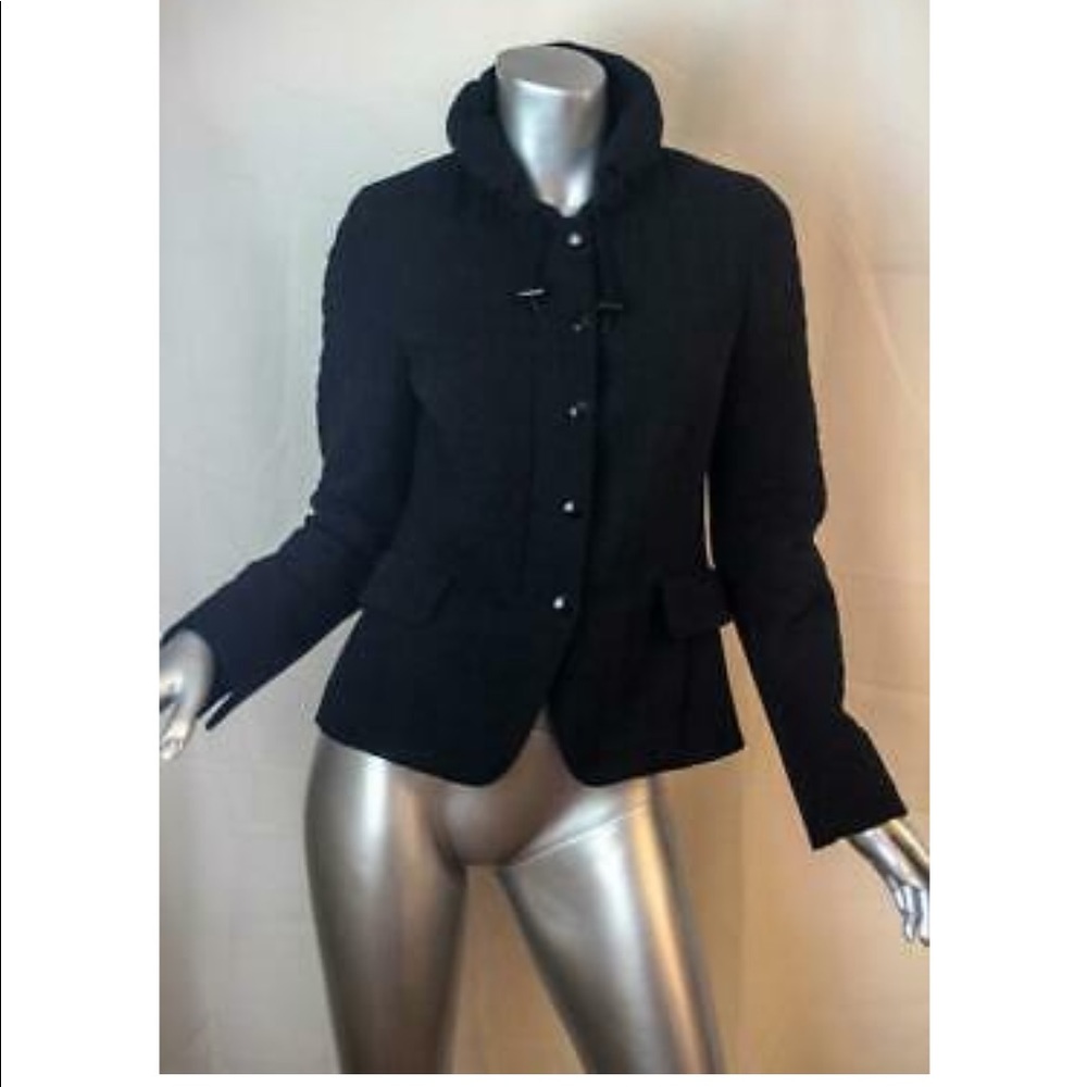 Akris Punto black quilted jacket great condition 8